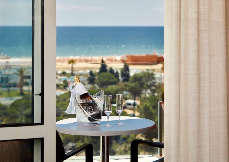 Tweepersoons/twin-kamer met balkon  Alcazar Hotel & SPA Monte Gordo